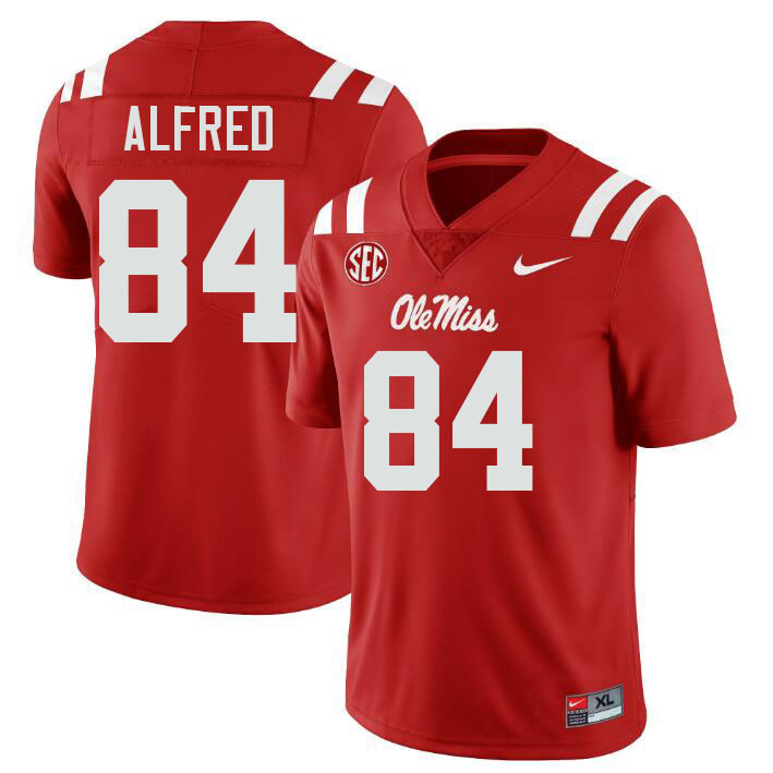 Ole Miss Rebels #84 Dillon Alfred College Football Jerseys Stitched-Red